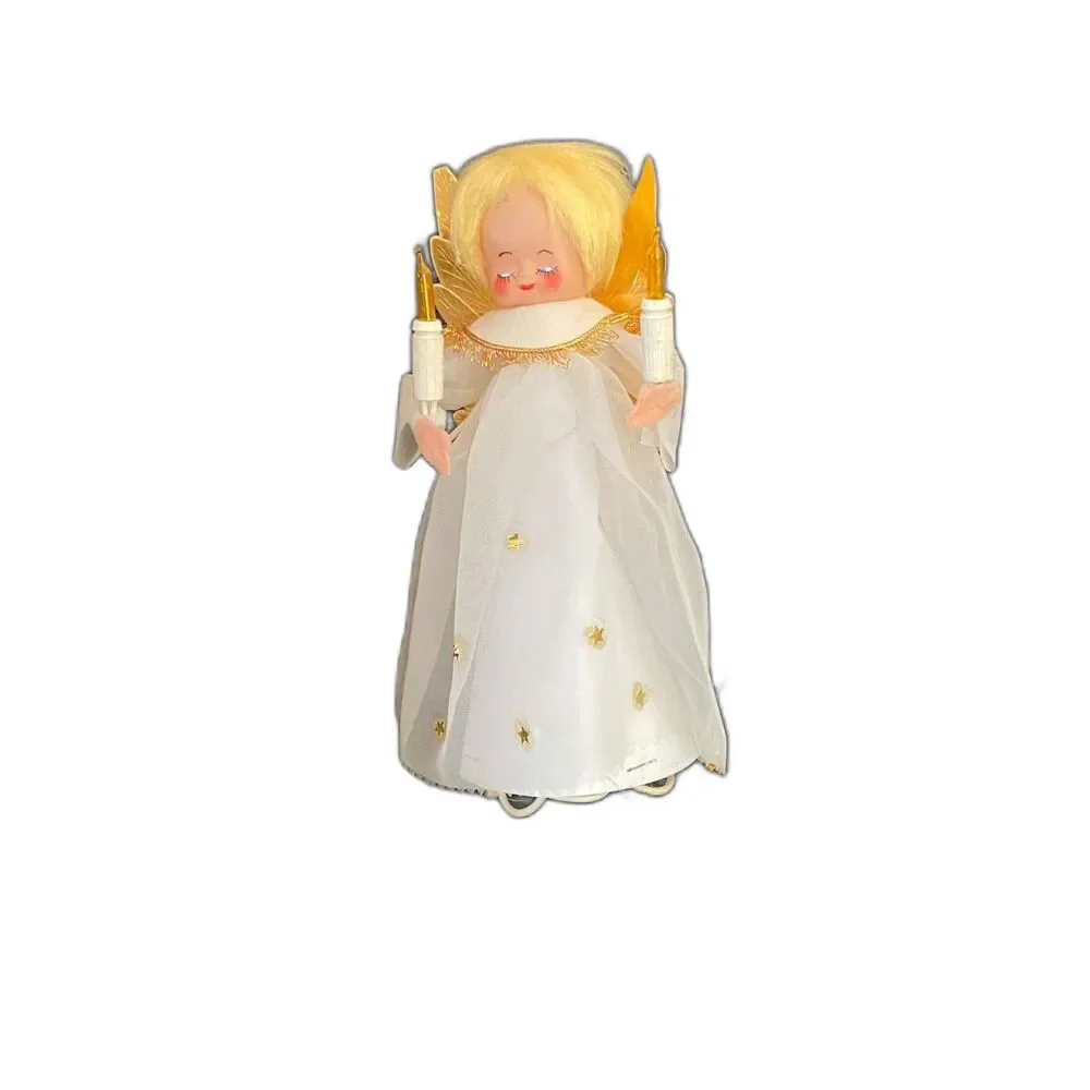 VTG Noma Heavenly Angel Tree Topper Lighted Japan w Box Nostalgic Xmas